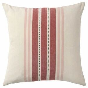 IKEA Striped Pillow - Pink/Cream/cranberry